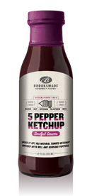 5 Pepper Ketchup Soulful Sauces 12 oz Unit