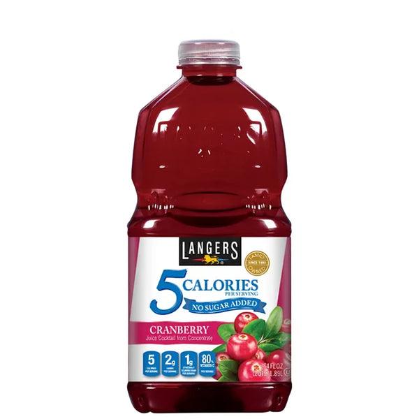 Langers Cranberry Juice No Sugar Added 64oz