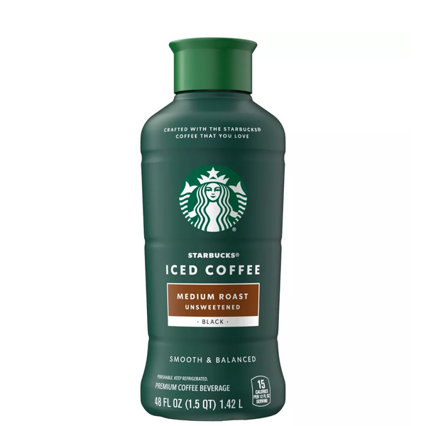 Starbucks Unsweetened Medium Roast Iced Coffee 48oz