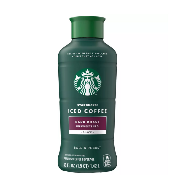 Starbucks Unsweetened Dark Roast Iced Coffee 48oz