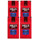 Hills Bros. Coffee Dark Satin - Dark Roast - Whole Bean - Premium Arabica coffee - pack of 4.